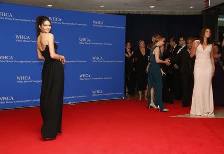 Model Kendall Jenner arrives on the red carpet for the annual White House Correspondents Association Dinner in Washington, U.S., April 30, 2016. REUTERS/Jonathan Ernst