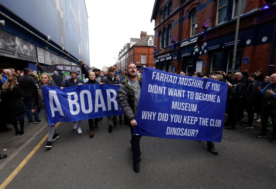 There had been constant protests against Moshiri by fans (Action Images via Reuters)