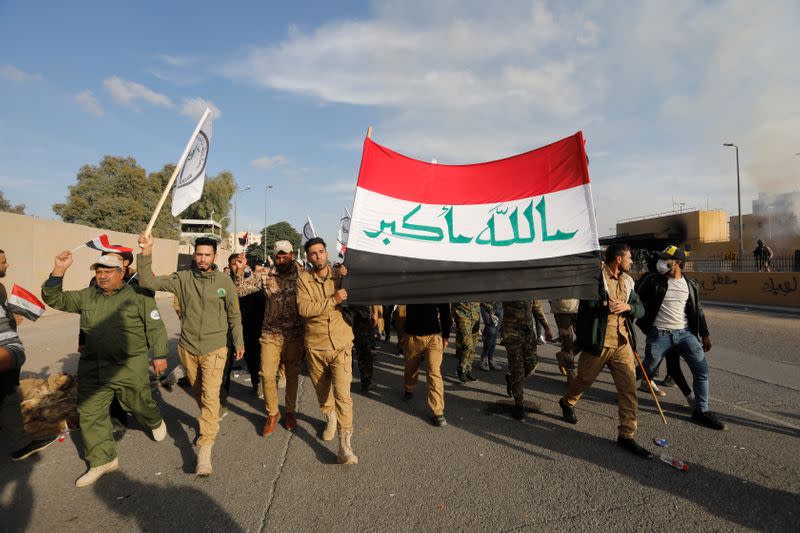 Protests at the U.S. Embassy in Baghdad