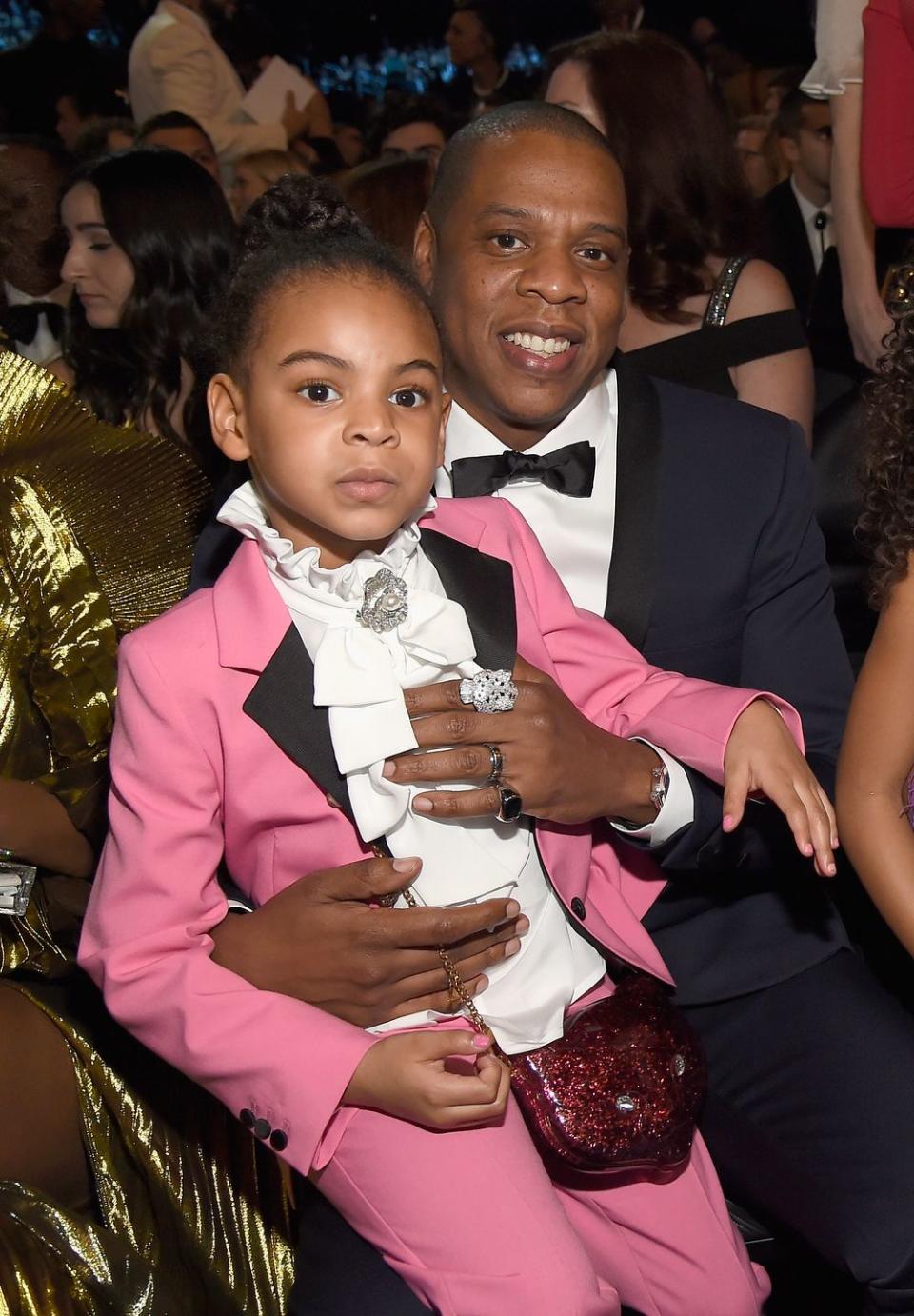 <p>Although she does have some of Beyoncé's features, Blue Ivy Carter is definitely a daddy's girl. The 7-year-old looks exactly like her rapper dad. </p>