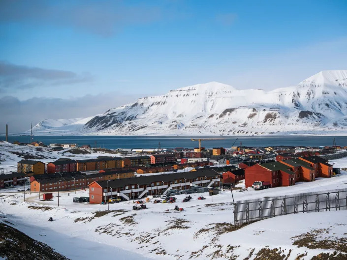 Longyearbyen, the largest city in Svalbard on May 2, 2022.