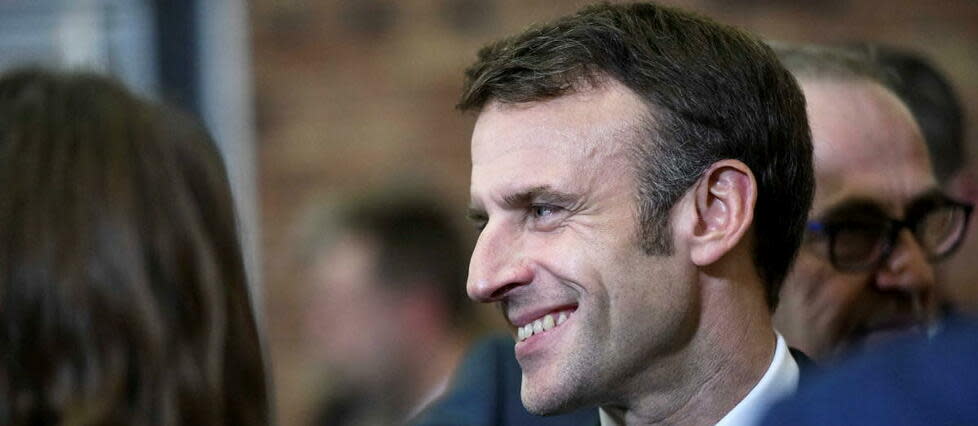 Emmanuel Macron avait indiqué que l'équipe de France allait s'imposer face à la Pologne et se qualifier pour les quarts de finale.  - Credit:Emma BUONCRISTIANI / MAXPPP / PHOTOPQR/LE BIEN PUBLIC/MAXPPP