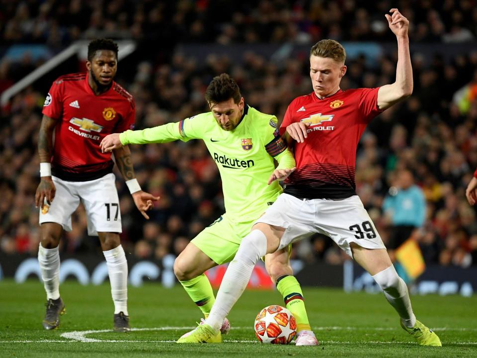 Scott McTominay shone for Manchester United as they suffered defeat at home to Barcelona