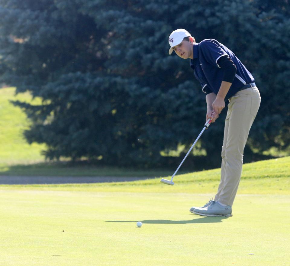 Trevor Warpus of Chenango Forks was runner-up at the Southern Tier Athletic Conference golf championships Oct. 11, 2022. He shot a 1-over-par 73.