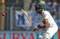 Cricket - India v England - Fourth Test cricket match - Wankhede Stadium, Mumbai, India - 11/12/16. India's Virat Kohli plays a shot. REUTERS/Danish Siddiqui