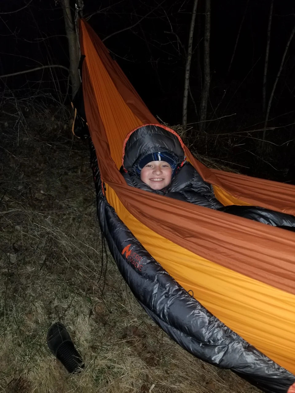 Isaac Ortman began sleeping outside when he was 11. He researched all his gear so he can stay warm, dry or cool depending on the season. (Courtesy Ortman family)