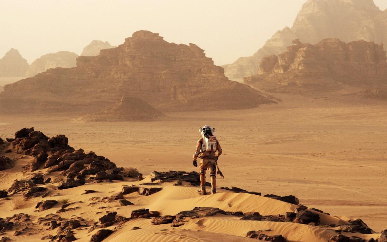 Matt Damon goes it alone in 2016 blockbuster 'The Martian' - Rex Features