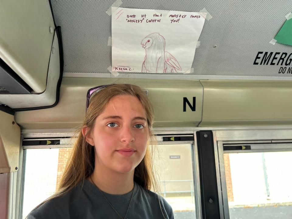 PHOTO: Some students added drawings to their encouraging quotes and messages. (Pinellas County Schools)