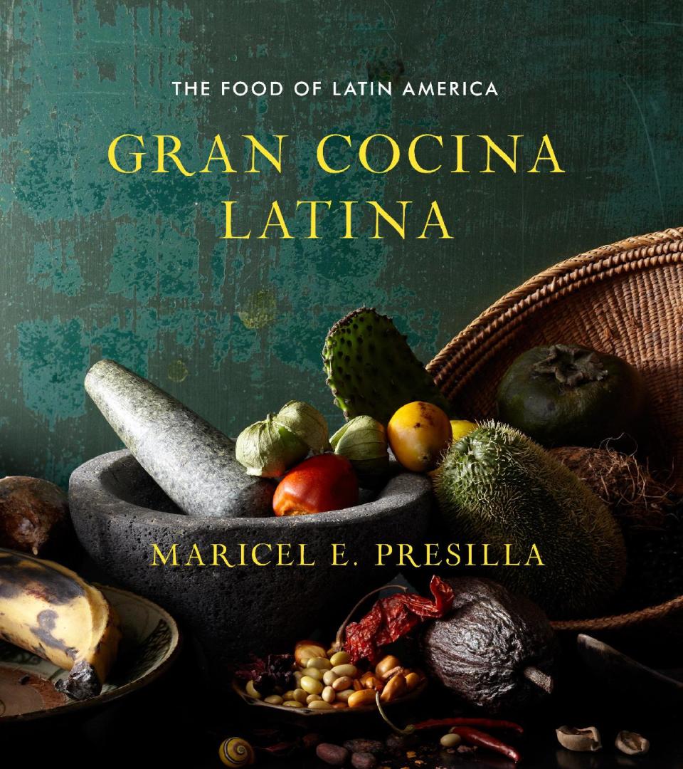 This undated publicity photo provided by W.W. Norton shows the cover of Cuban-born chef Maricel E. Presilla's cookbook, "Gran Cocina Latina." The James Beard Foundation honored winners in media and publishing in New York on Friday, May 3, 2013. The cookbook of the year honor went to Presilla's massive ode to the food of Latin America, “Gran Cocina Latina.” (AP Photo/W.W. Norton, File)