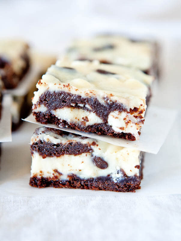 <a href="https://www.averiecooks.com/white-and-dark-chocolate-cream-cheese-chocolate-cake-bars/" target="_blank" rel="noopener noreferrer"><strong>Get the&nbsp;White and Dark Chocolate Cream Cheese Chocolate Cake Bars recipe from Averie Cooks</strong></a>