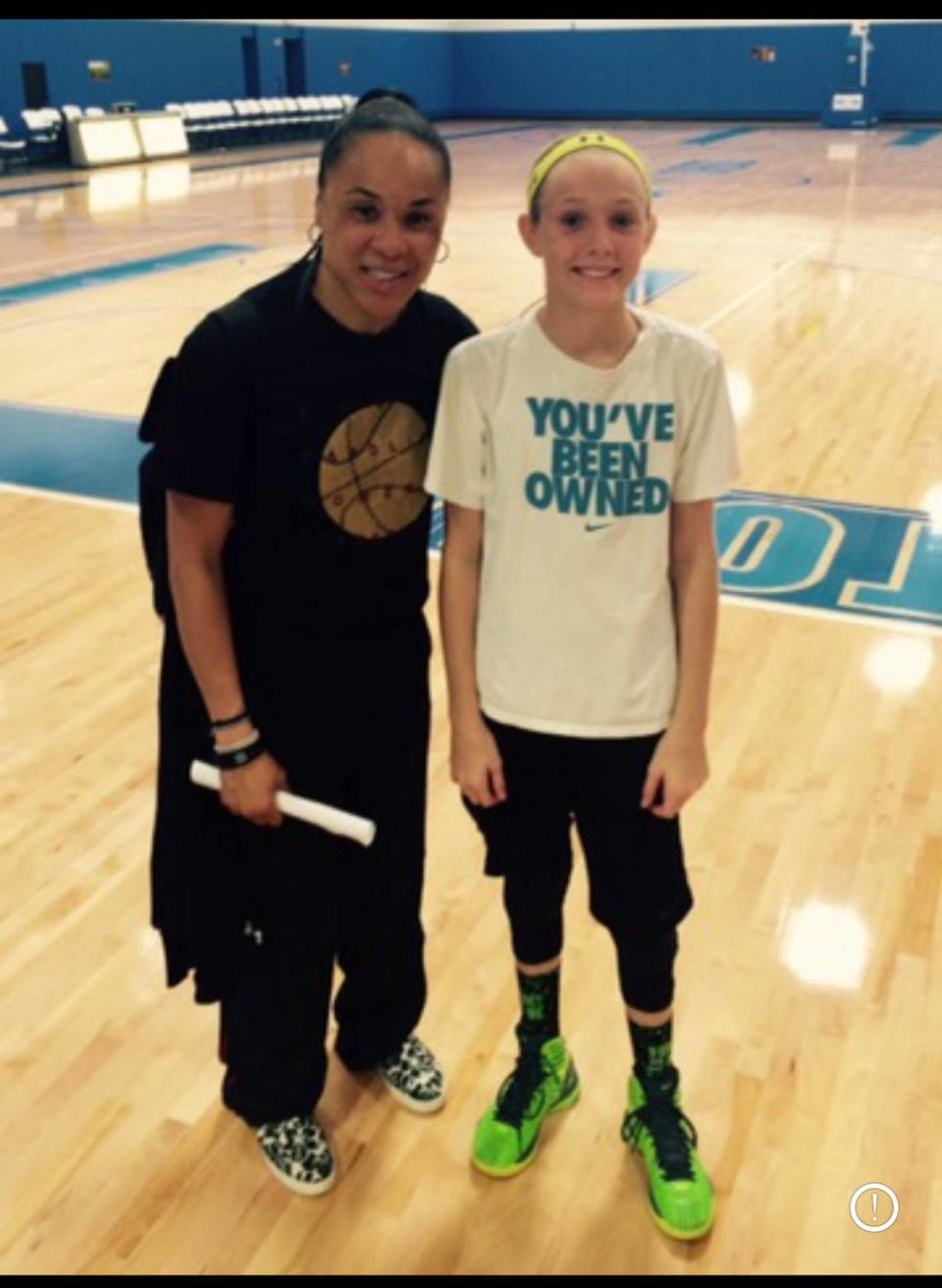 Dawn Staley and Chloe Kitts in Daytona Beach in October 2015. Jason Kitts