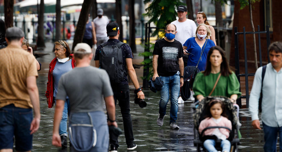 Crowd of people in NSW