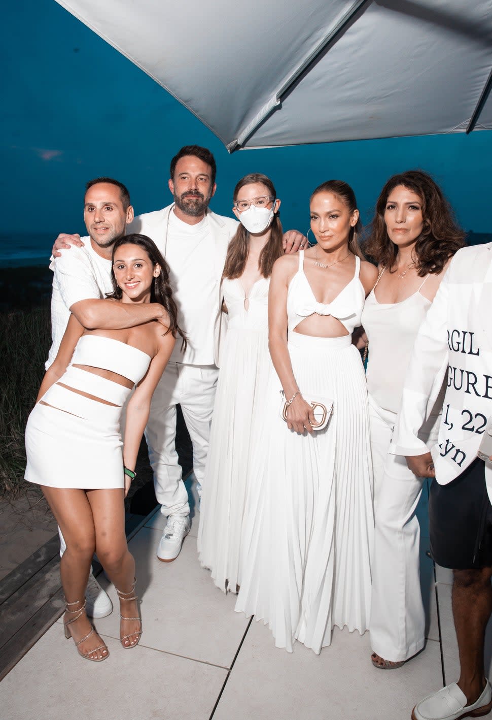 Ben Affleck Violet and Jennifer Lopez at 2023 White Party