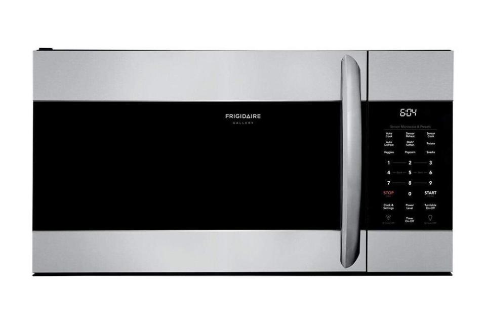 <p>FGMV17WNVF Over the Range Microwave Oven</p><p>walmart.com</p><p>$499.00</p><p><a href="https://go.redirectingat.com?id=74968X1596630&url=https%3A%2F%2Fwww.walmart.com%2Fip%2FFrigidaire-FGMV17WNVF-30-Inch-Over-the-Range-Microwave-Oven-with-1-7-cu-ft-Capacity-with-1000-Cooking-Watts-in-Stainless-Steel%2F163391787&sref=https%3A%2F%2Fwww.bestproducts.com%2Fappliances%2Fsmall%2Fa14410321%2Freviews-best-microwave-ovens%2F" rel="nofollow noopener" target="_blank" data-ylk="slk:Shop Now" class="link ">Shop Now</a></p><span class="copyright">walmart.com</span>