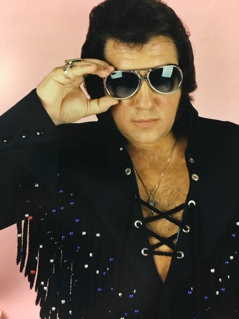 Rick Marino, one of the most successful Elvis impersonators, in a portrait taken by Chicago photographer Patty Carroll.