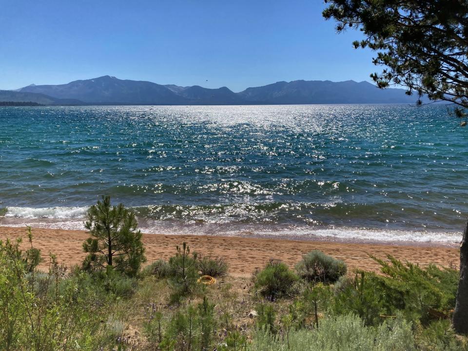 Lake Tahoe is shown in JuLy 2020.