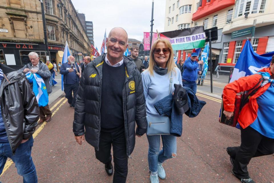 Glasgow Times: Tommy Sheridan and his wife Gail