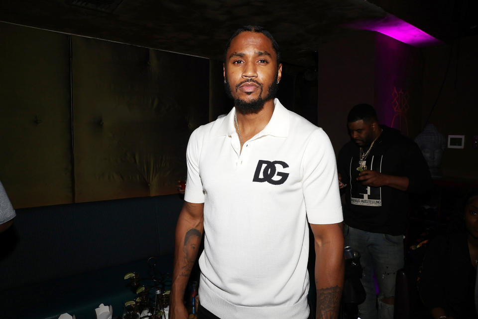 NEW YORK, NEW YORK – JUNE 22: Trey Songz attends inBetweeners & D&G, powered by UNXD. DGFamily NFT.NYC Party at TAO Uptown on June 22, 2022 in New York City.