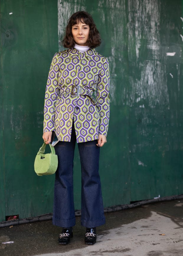 Alyssa Coscarelli at New York Fashion Week. Photo: Matthew Sperzel/Getty Images