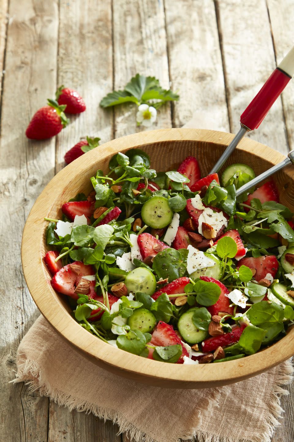 Watercress and Strawberry Salad