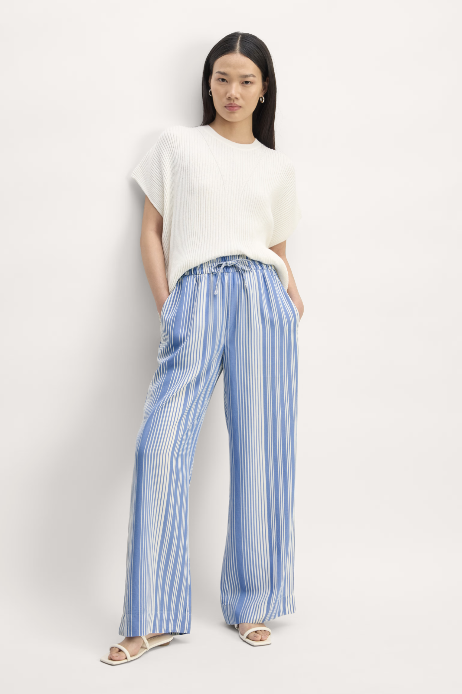 The wide-leg pants in Butterlite