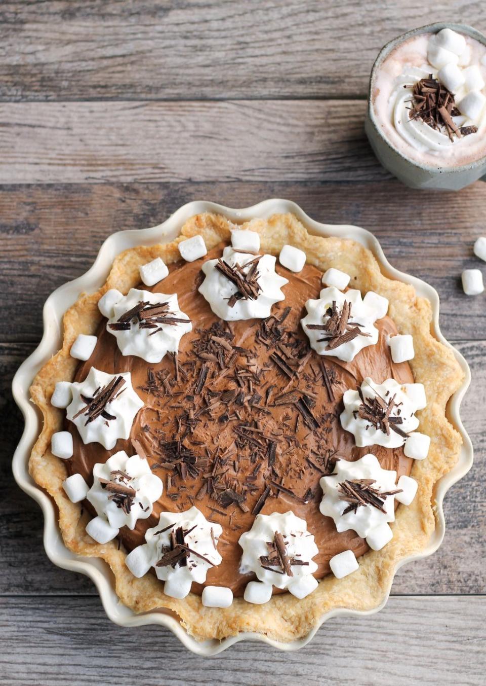 Hot Chocolate French Silk Pie