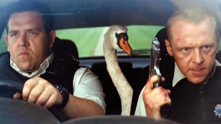 Simon Pegg and Nick Frost in Hot Fuzz.