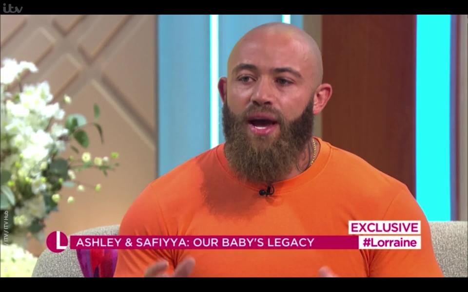 <p>Ashley Cain recalls Azaylia's cancer symptoms were almost missed as he launches foundation in late daughter's memory to help save other children from leukaemia. </p>
<p>Credit: Lorraine / ITV / ITV Hub</p>