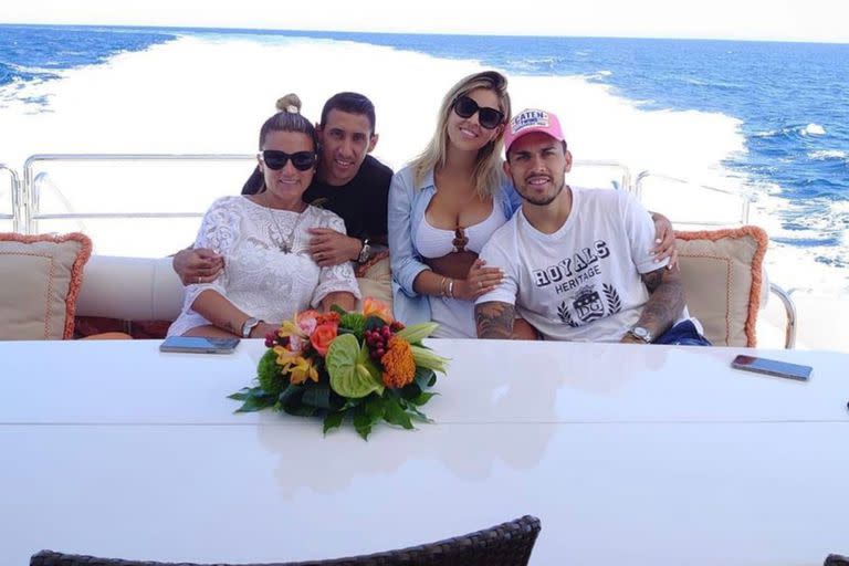 Jorgelina Cardoso, Di María, Paredes y Camila Galante