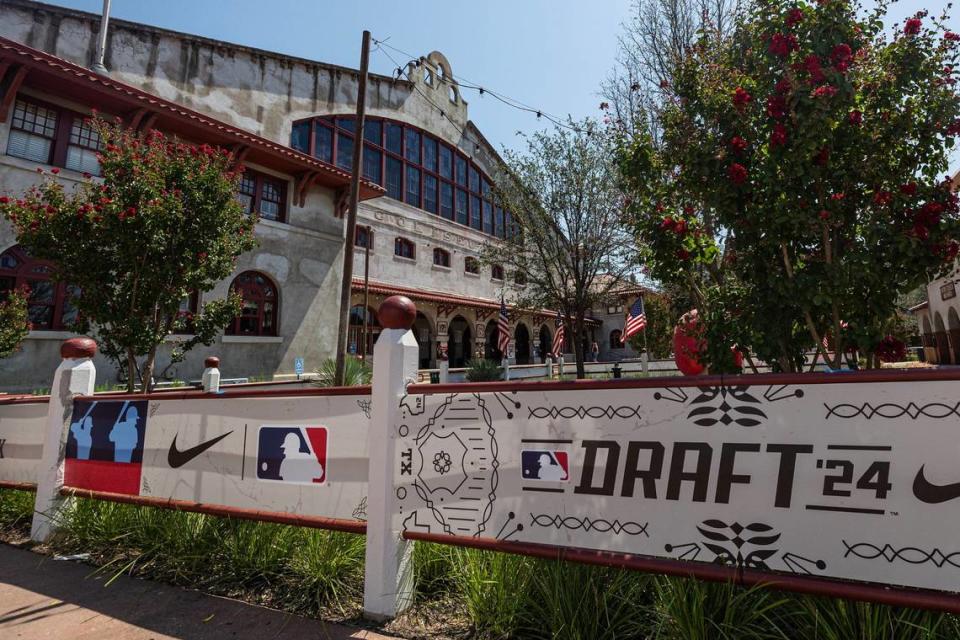 The Cowtown Coliseum is being transformed for the 2024 MLB Draft in the historic Stockyards in Fort Worth.