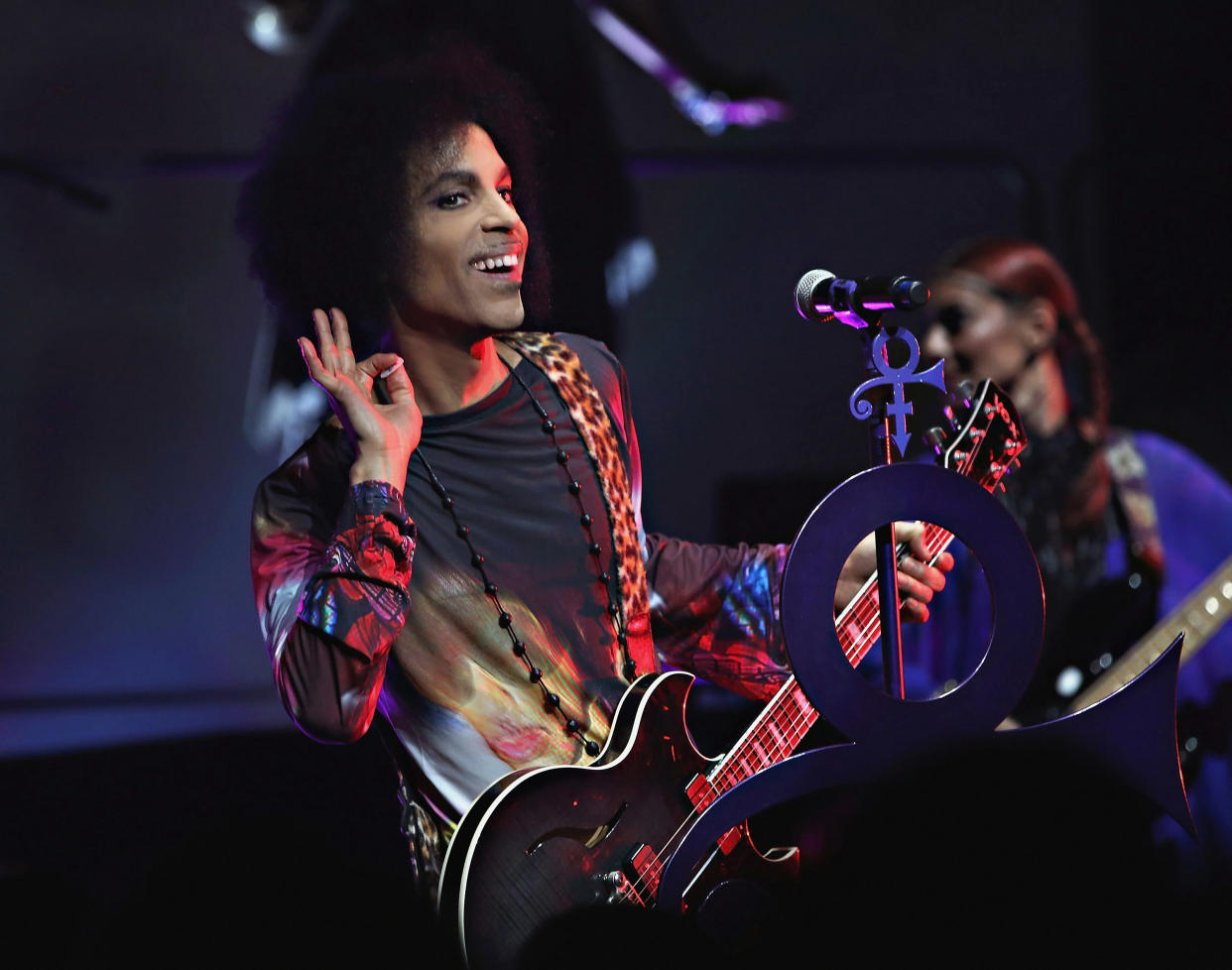 Prince performs in Toronto on May, 19, 2015, during their 