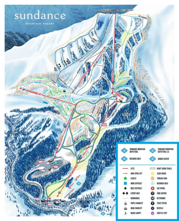 Sundance Resort Trail Map