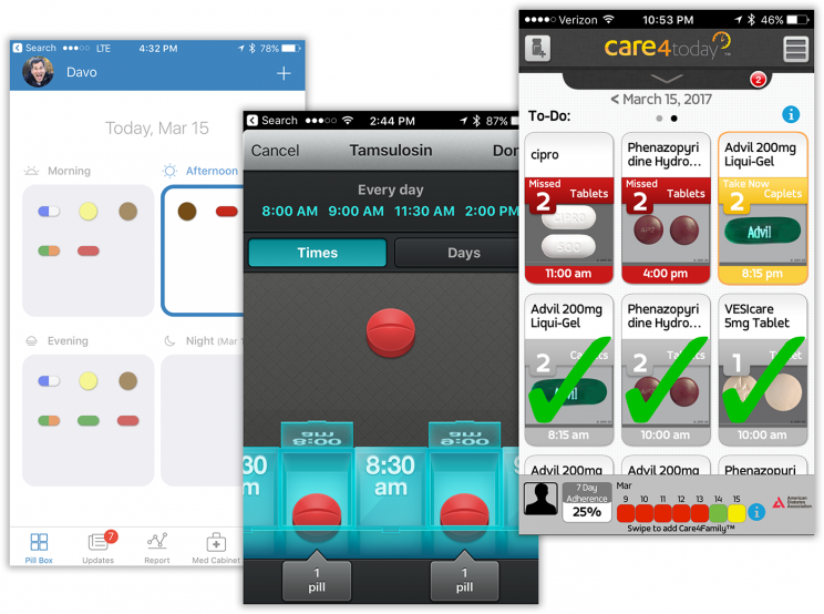 An app that tracks your meds through the day. Is that so hard?