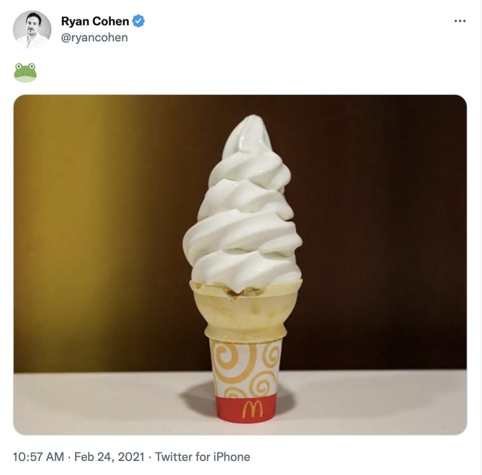 Ryan Cohen tweet