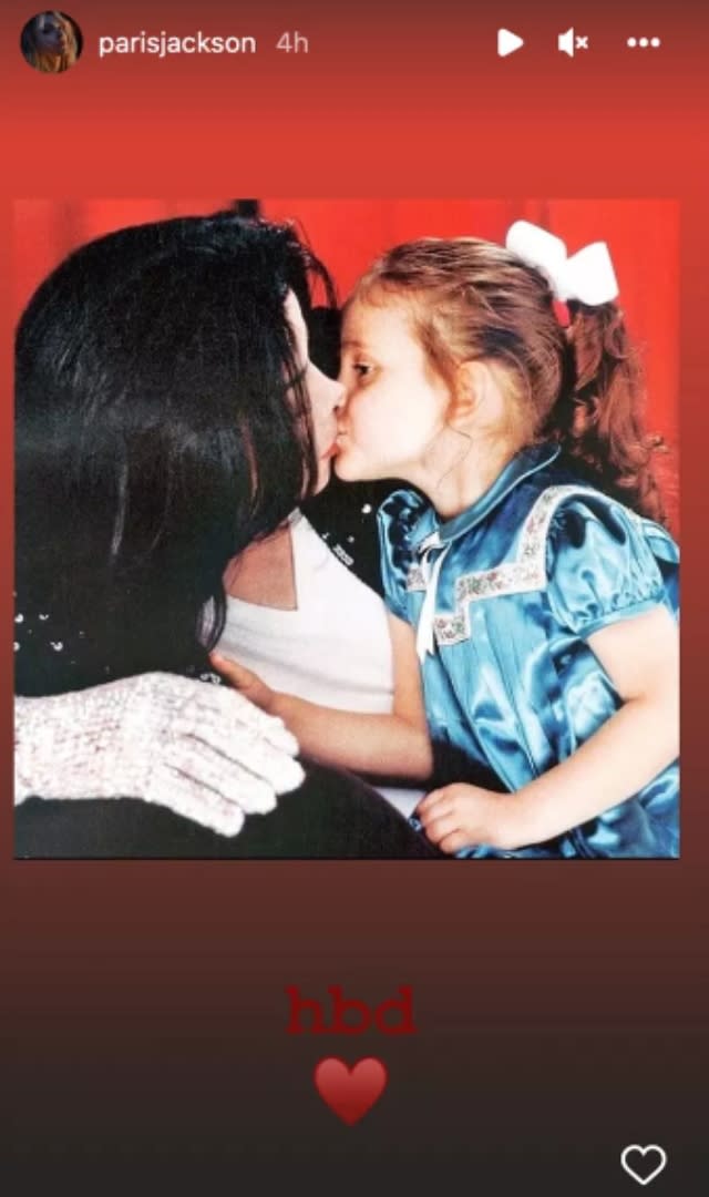 Courtesy of Paris Jackson’s IG story. - Credit: Courtesy of Paris Jackson's IG story.