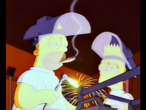 Bart and Homer Build a Soapbox Derby Racer