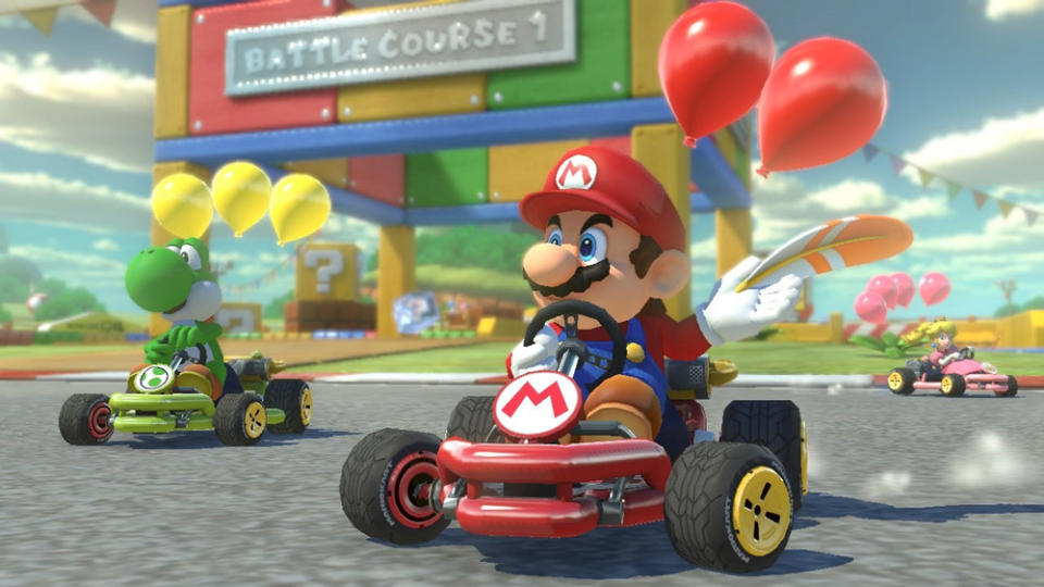 Kultklempner Mario gibt in "Mario Kart 8 Deluxe" wieder Gas