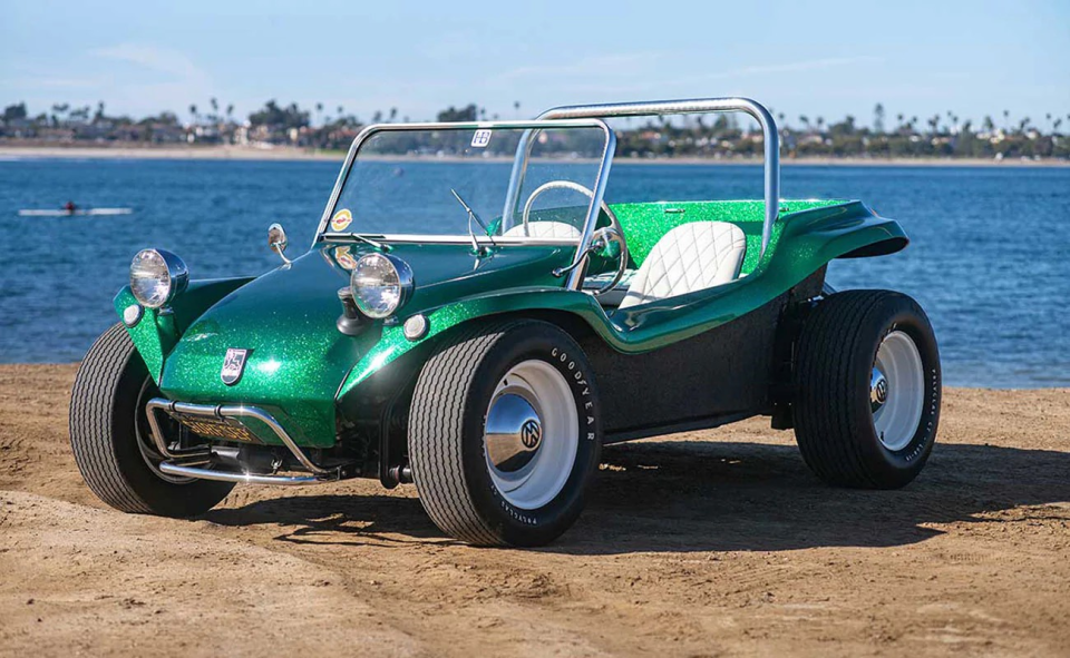 The Remastered Meyers Manx dune buggy kit features 64 colors, more precise body panels and new features including a lockable trunk in the rear floor.