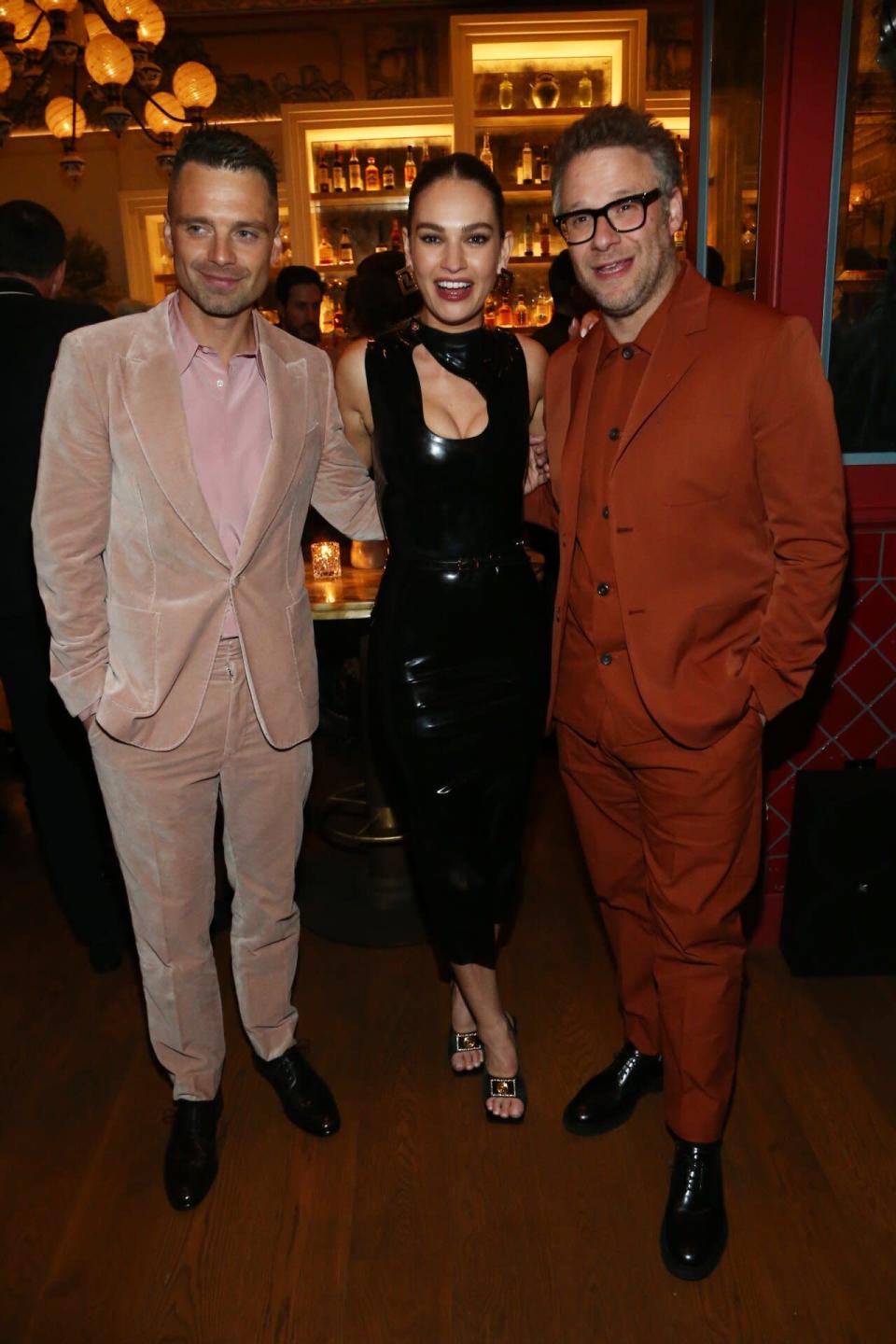 Lily James, Sebastian Stan, Seth Rogen After Party "  bam & amp;  Ampère;  Ampère;  Tommy "  Conclusão