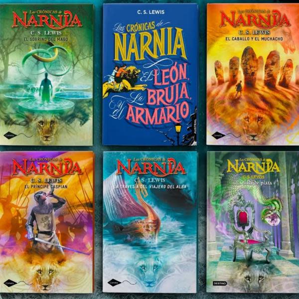 La saga de libros de 'Las Crónicas de Narnia'