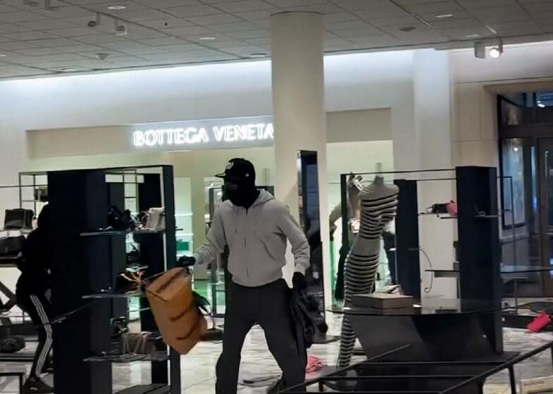 CANOGA PARK - On Saturday, August 12, items worth up to $100,000 were stolen in a 'flash rob,' known as flash mob robbery, at Nordstrom store, Westfield Topanga Shopping Center in Canoga Park, CA. According to Los Angeles Police Department, dozens of face-covered suspects flooded the store at about 4 p.m., grabbed items from shelves and displays, and fled.