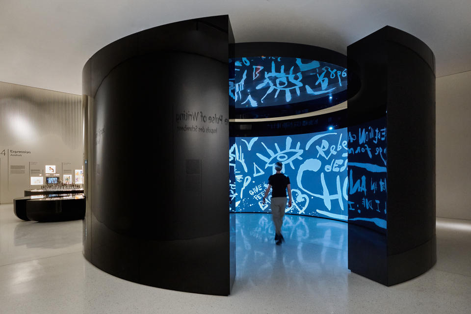 An immersive digital installation at Montblanc Haus in Hamburg. - Credit: DANIEL SCHAEFER