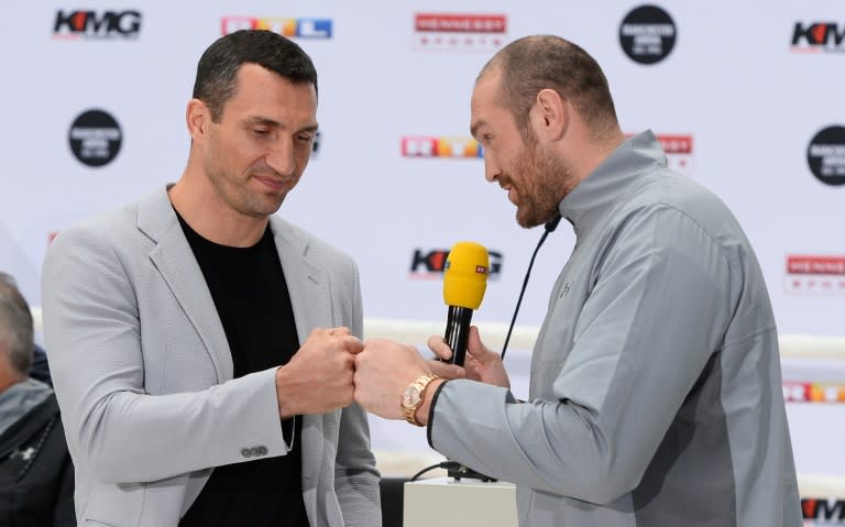 Tyson Fury (R) was declared "medically unfit" to fight Wladimir Klitschko (L) in their planned rematch last week