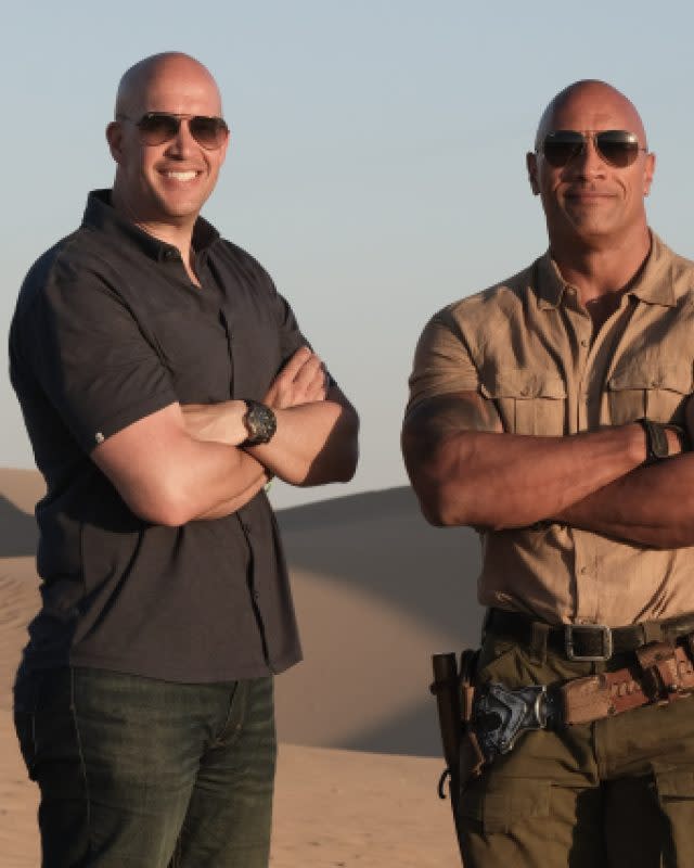 Hiram Garcia and Dwayne "The Rock" Johnson