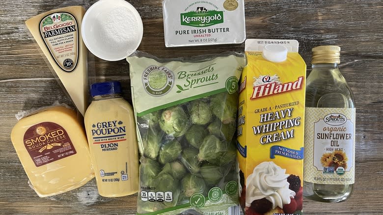 Brussels sprouts and dairy products