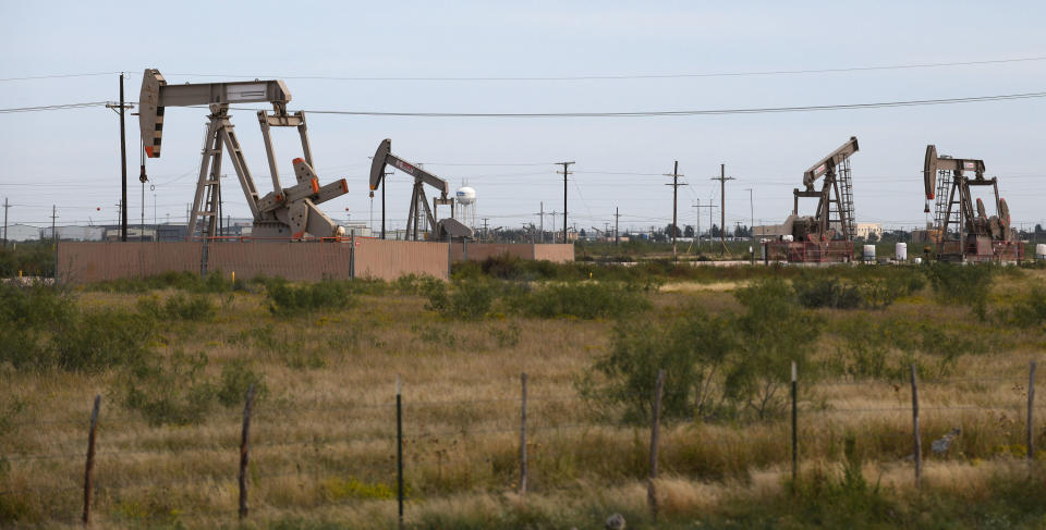 Pump jacks are dipping into the Permian Basin again as crude prices recover. (Photo: Mark Sterkel/Odessa American)