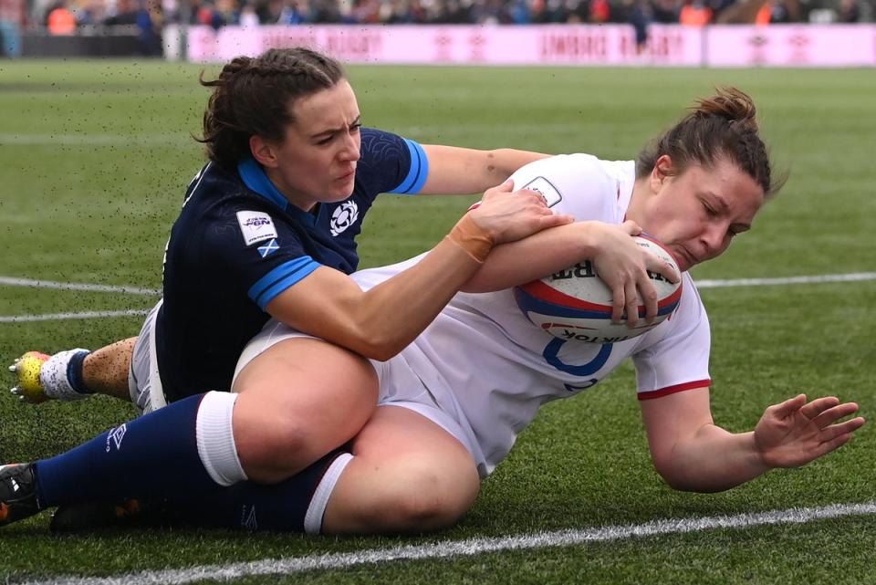 The England front-rower helped England get their Women’s Six Nations campaign off to a strong start against Scotland (Stu Forster/Getty Images)