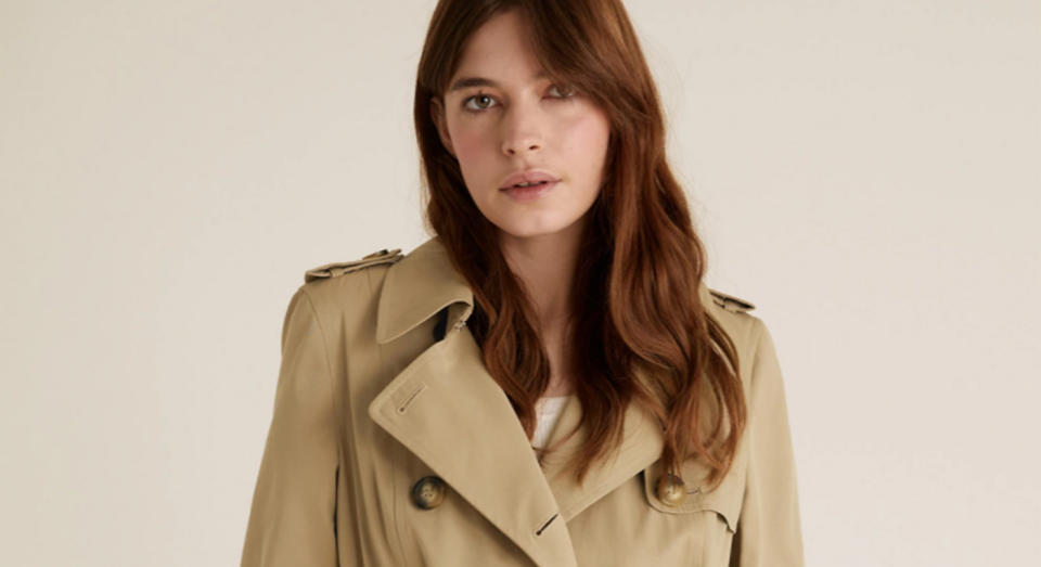 Marks and Spencer's top-rated trench coat is a timeless staple.  (Marks and Spencer)