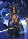 Model Lais Ribeiro walks the runway during the 2018 Victoria's Secret Fashion Show at Pier 94 on Thursday, Nov. 8, 2018, in New York. (Photo by Evan Agostini/Invision/AP)