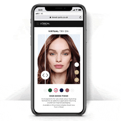 2) L’Oréal Paris Virtual Make-Up Tool
